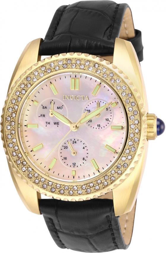 Invicta Women's 28586 Angel Black Leather Watch