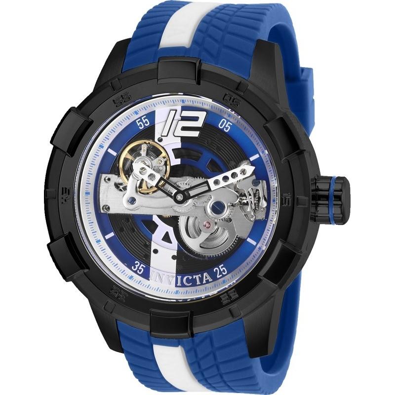 Invicta Men's 28591 S1 Rally Automatic Blue and White Silicone Watch