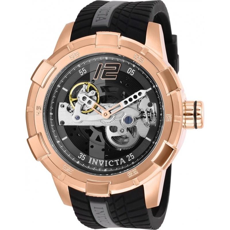 Invicta Men's 28595 S1 Rally Automatic Black and Grey Silicone Watch