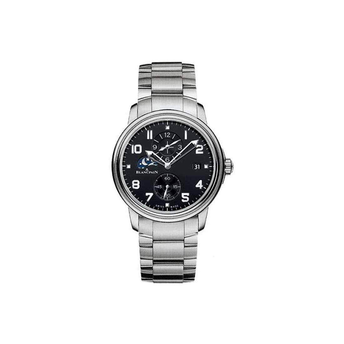 Blancpain Men&#39;s 2860-1130-71 Leman Chronograph Stainless Steel Watch