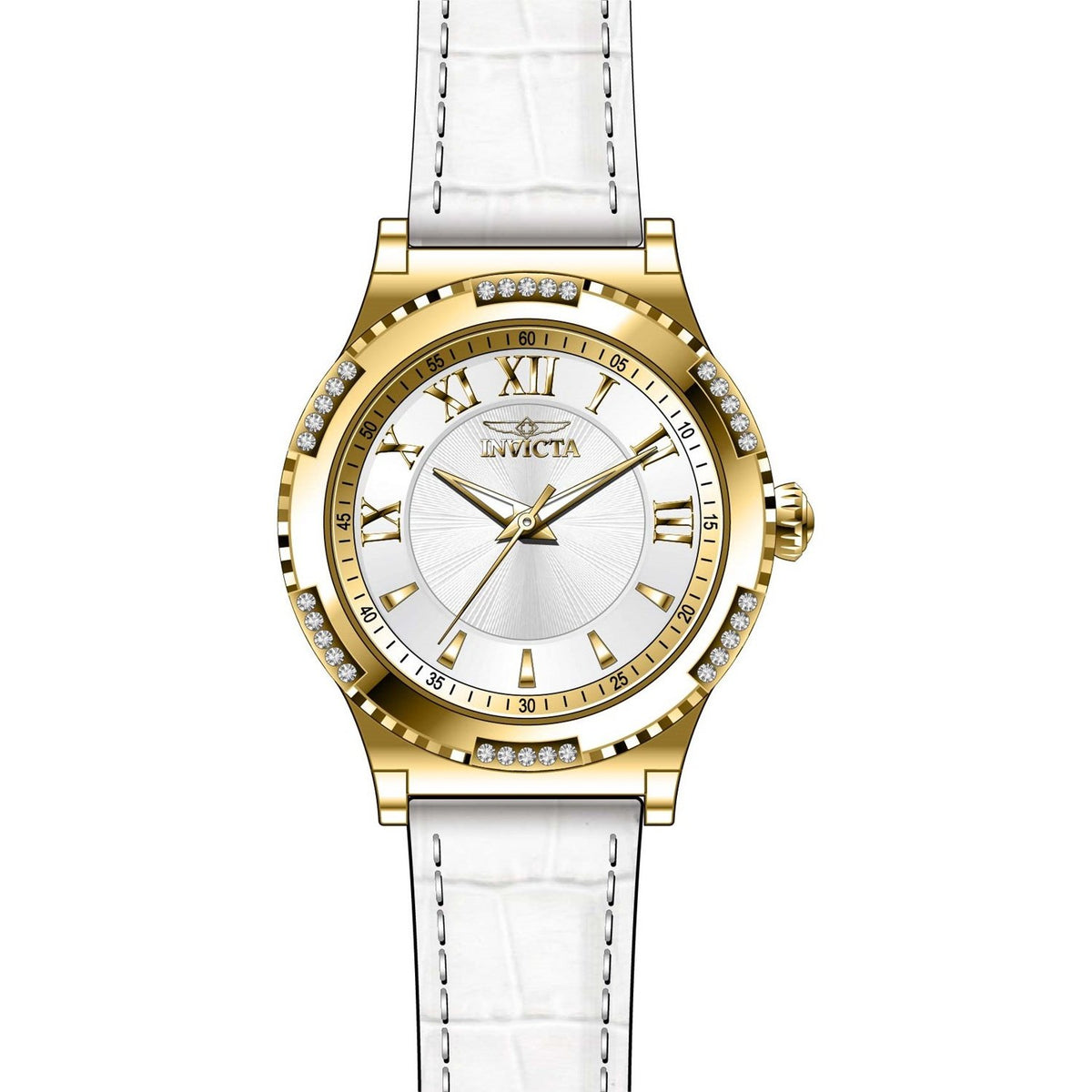 Invicta Women's 28604 Angel White Leather Watch