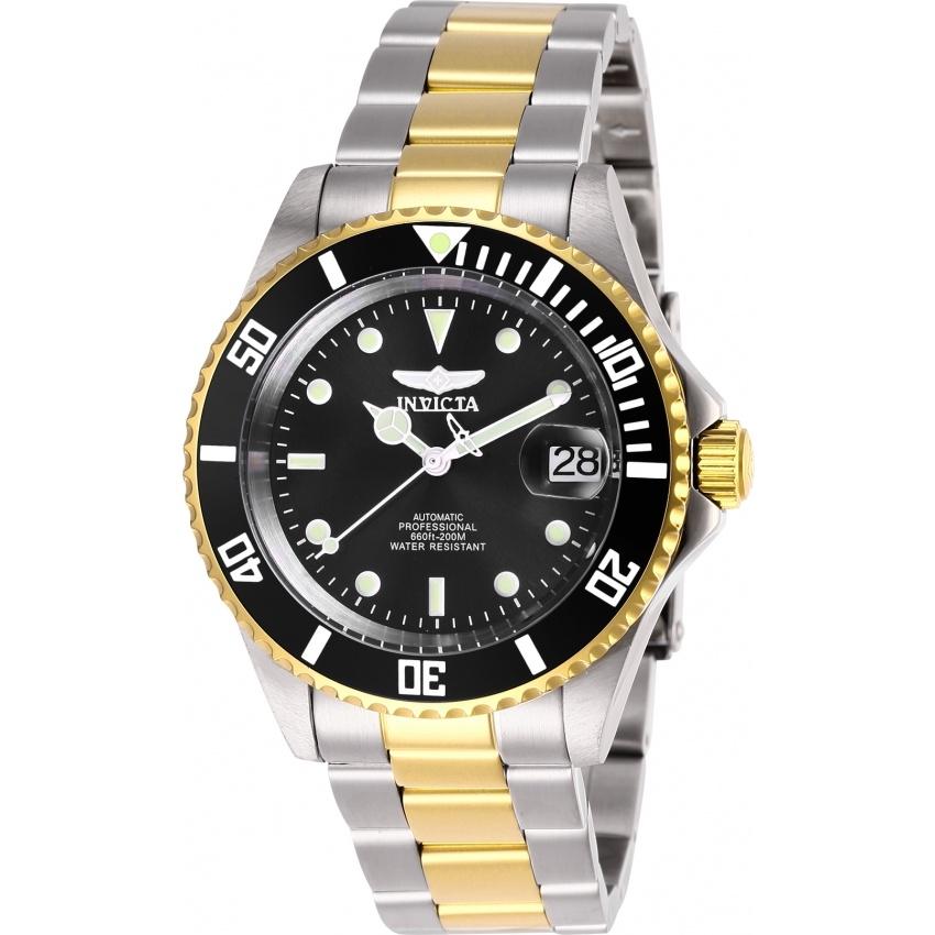 Invicta Men&#39;s 28663 Pro Diver Invicta Connection Automatic Gold-Tone and Silver Stainless Steel Watch