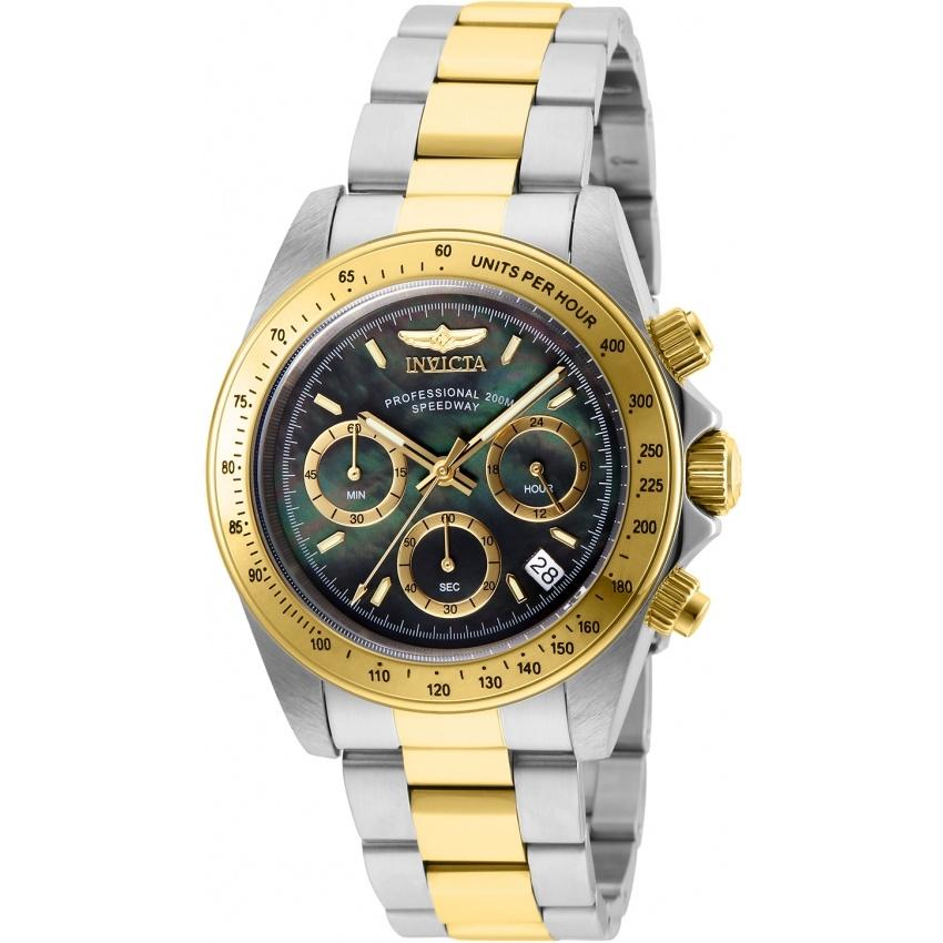 Invicta Men&#39;s 28667 Speedway Invicta Connection Gold-Tone and Silver Stainless Steel Watch