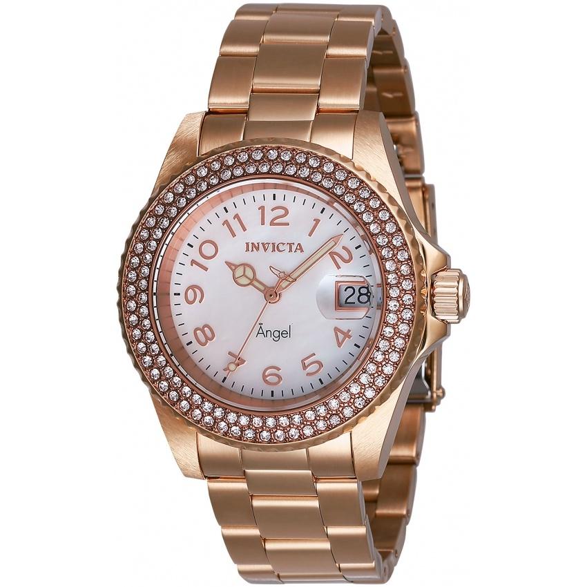 Invicta Women's 28674 Angel Invicta Connection Rose-Tone Stainless Steel Watch
