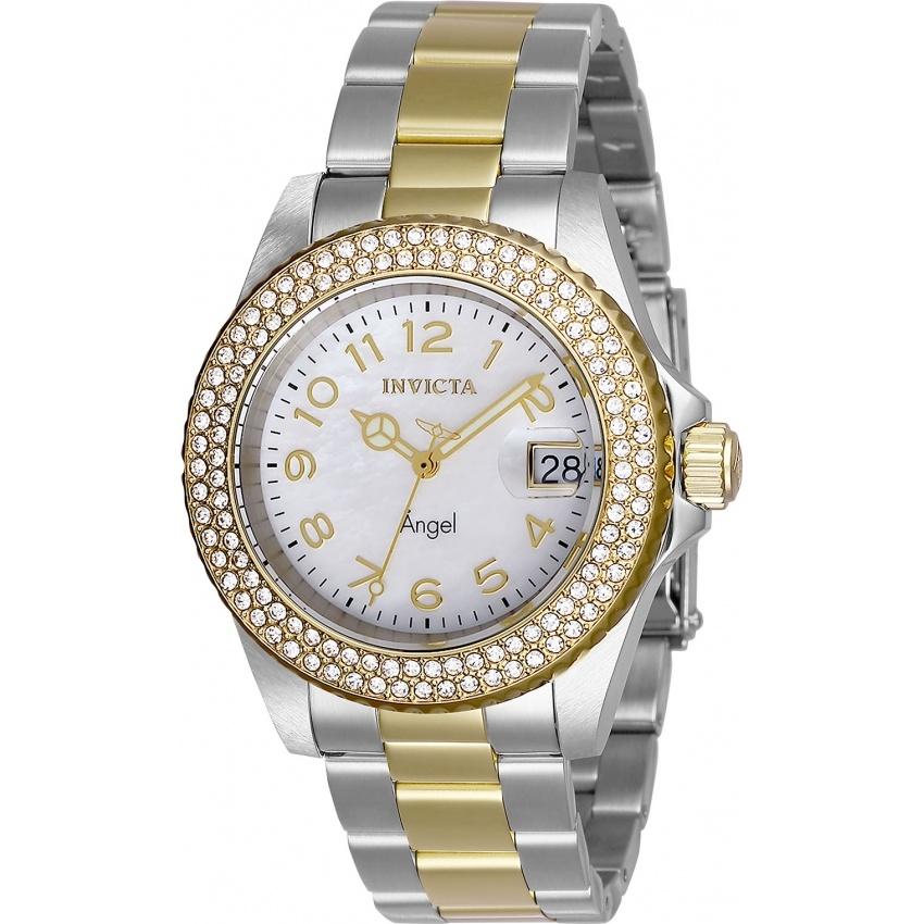 Invicta Women&#39;s 28675 Angel Invicta Connection Gold-Tone and Silver Stainless Steel Watch
