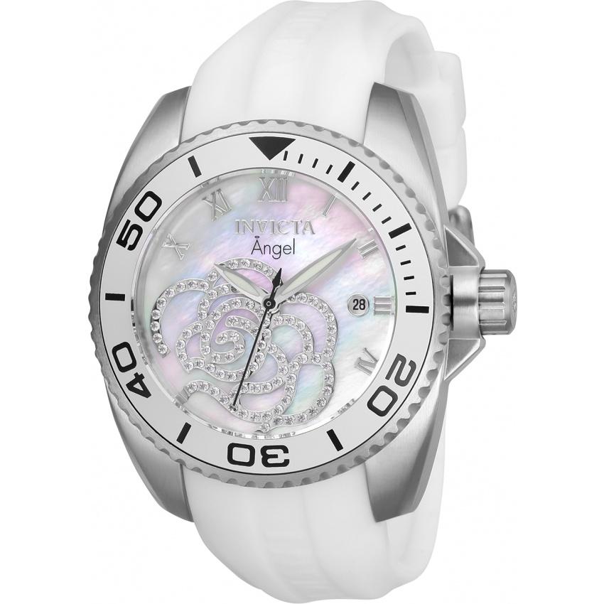 Invicta Women&#39;s 28676 Pro Diver Invicta Connection White Silicone Watch