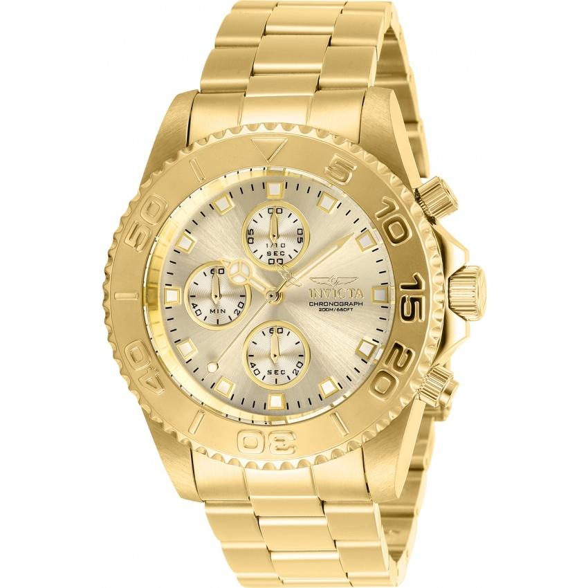 Invicta Men&#39;s 28683 Pro Diver Invicta Connection Gold-Tone Stainless Steel Watch