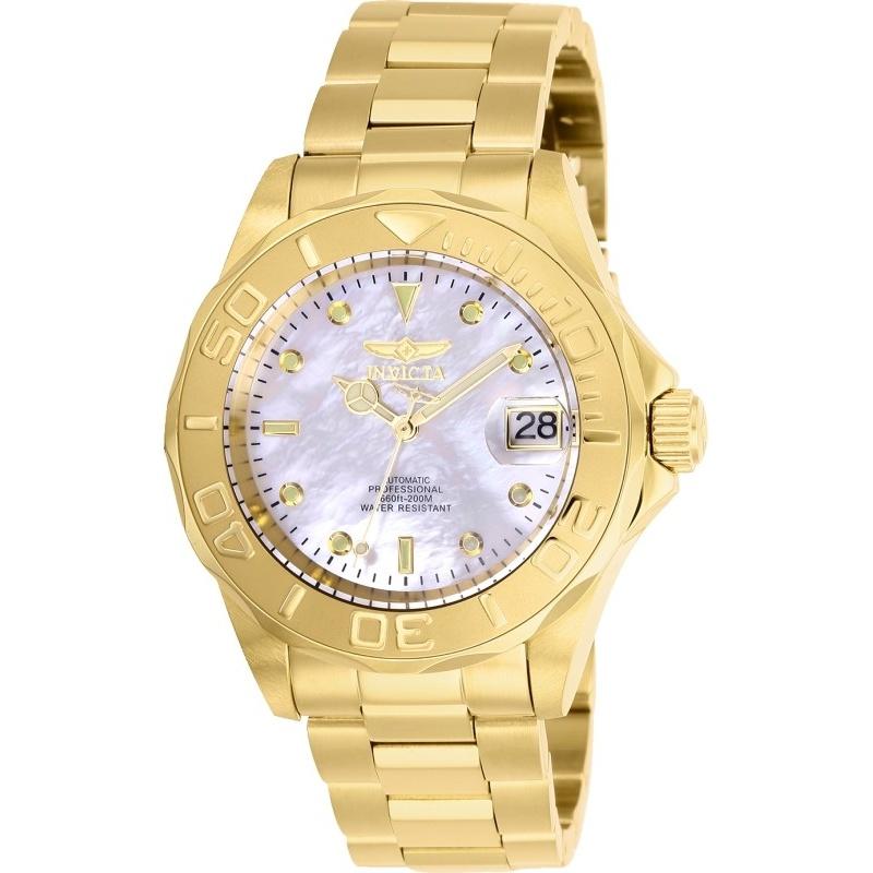 Invicta Men&#39;s 28694 Pro Diver Automatic Gold-Tone Stainless Steel Watch