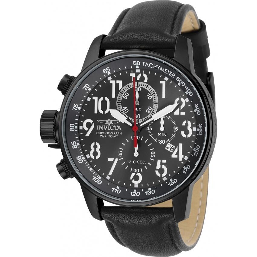 Invicta Men's 28742 I-Force Invicta Connection Black Leather Watch