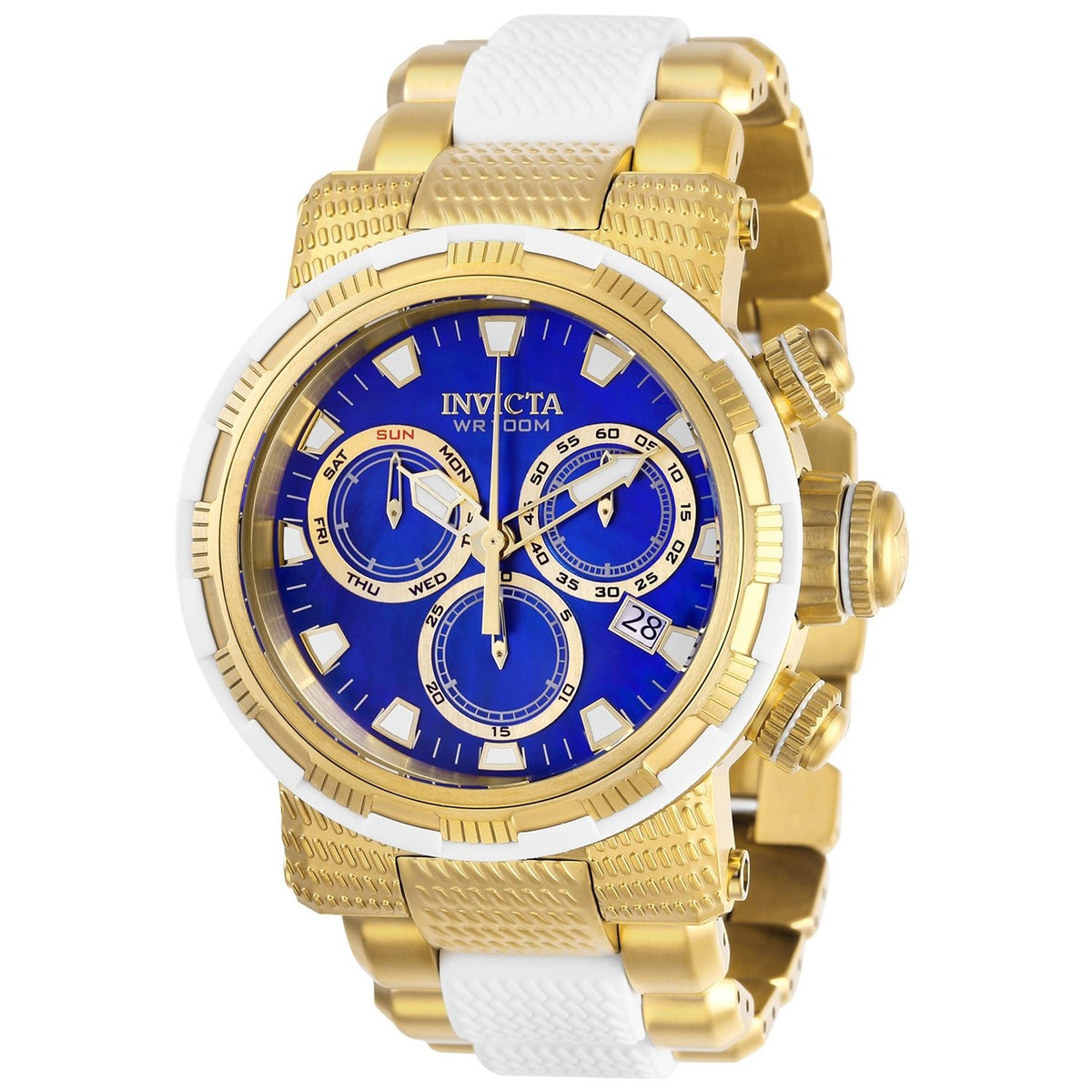 Invicta Men&#39;s 28796 Specialty Gold-Tone and White Inserts Stainless Steel Watch