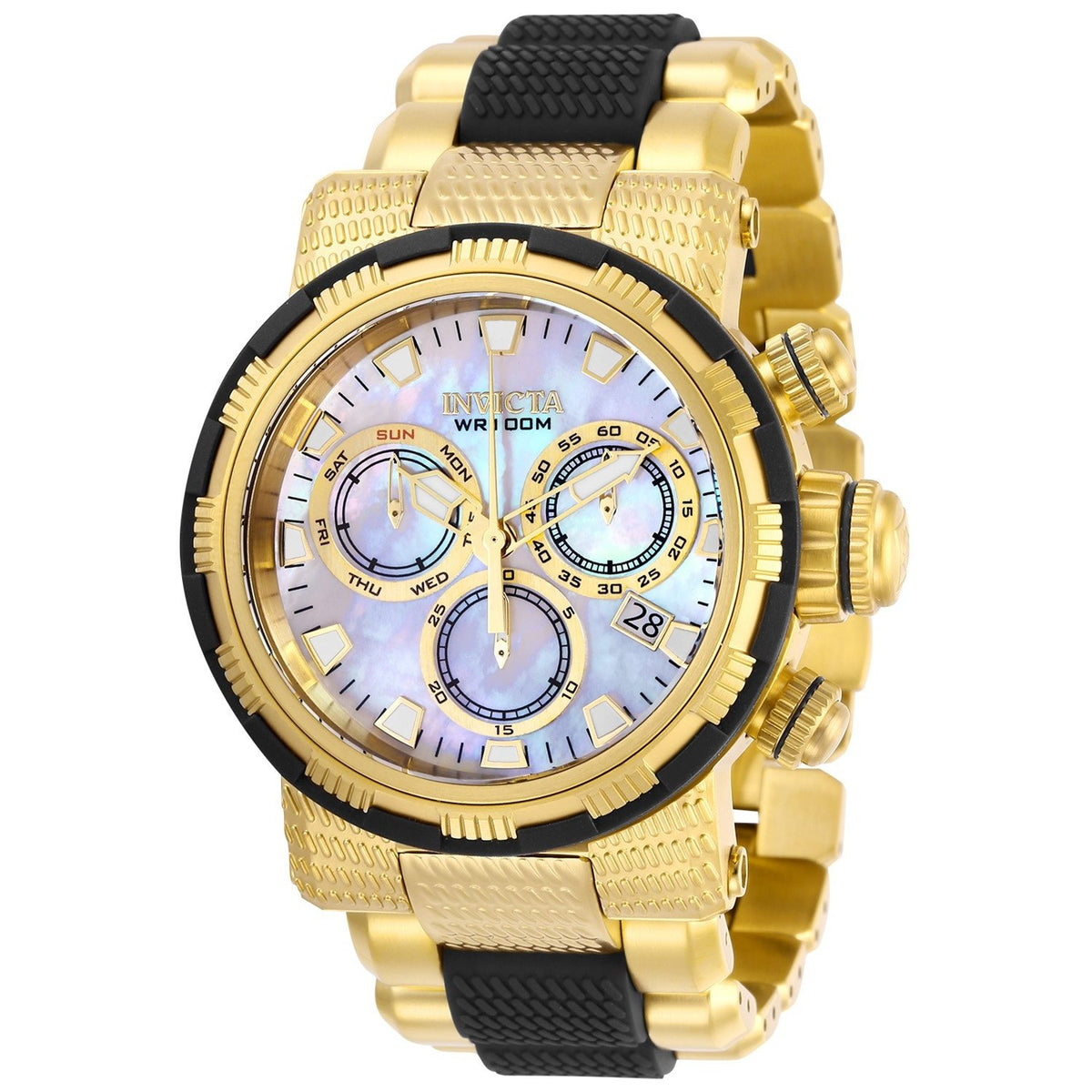 Invicta Men&#39;s 28800 Specialty Gold-Tone and Black Inserts Stainless Steel Watch