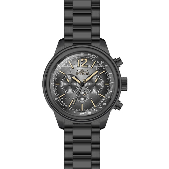 Invicta Men's 28899 Aviator Black Stainless Steel Watch