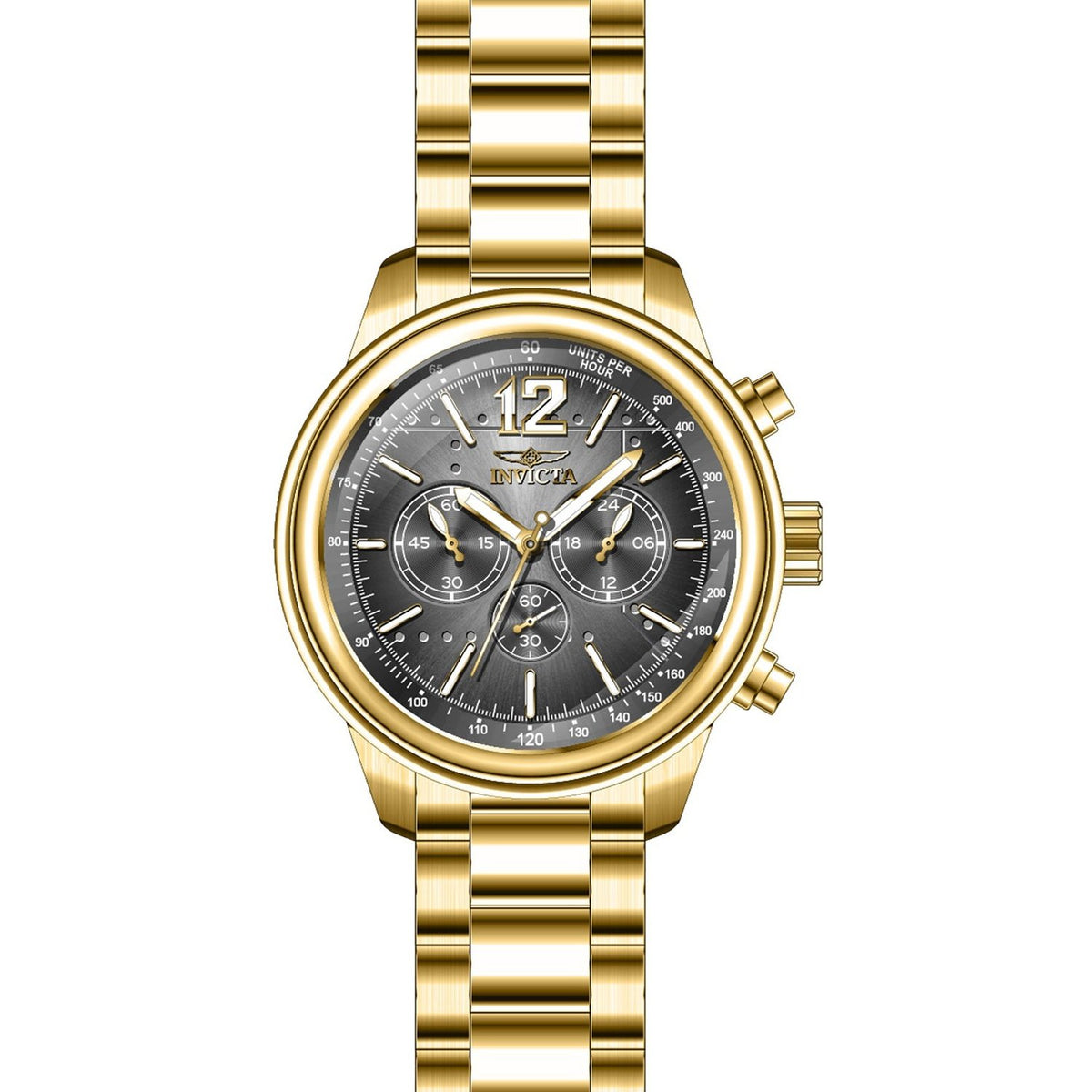 Invicta Men's 28900 Aviator Gold-Tone Stainless Steel Watch