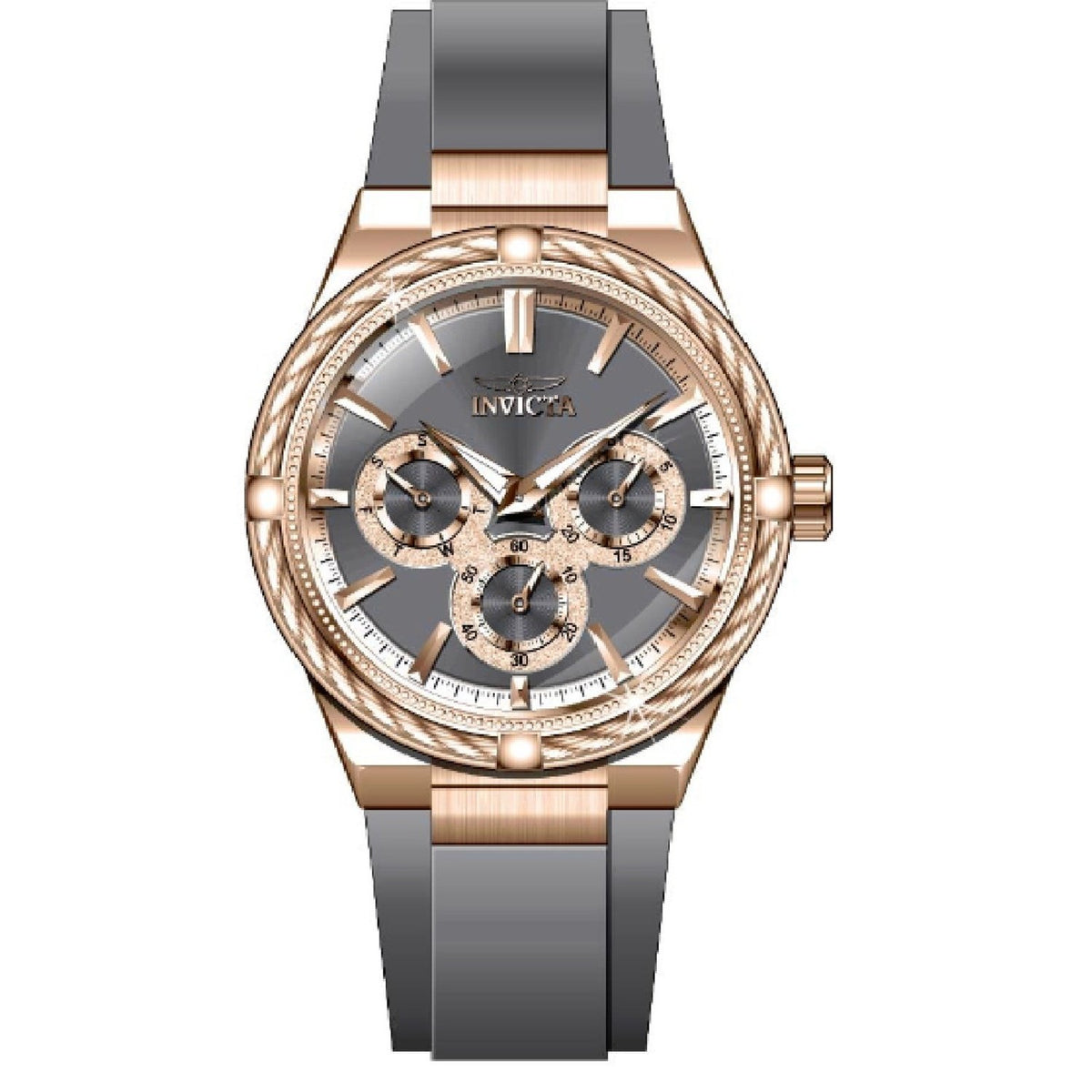 Invicta Women's 28911 Bolt Grey Silicone Watch