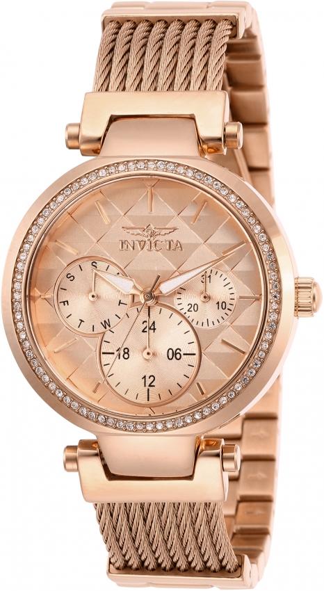 Invicta Women's 28920 Angel Rose-Tone Silver Watch