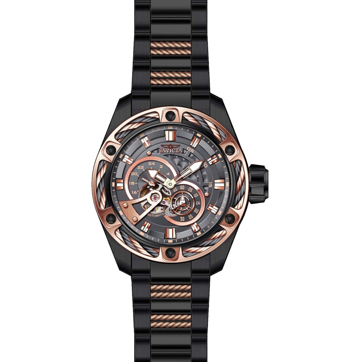 Invicta Men&#39;s 28983 Bolt Black Stainless Steel Watch