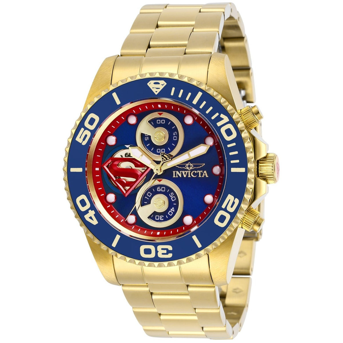 Invicta Men&#39;s 29064 DC Comics Superman Gold-Tone Stainless Steel Watch