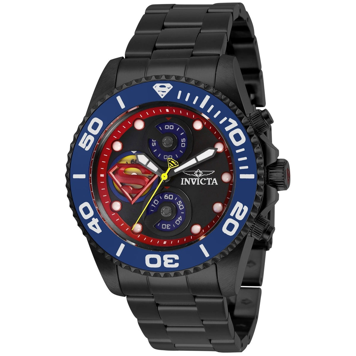 Invicta Men&#39;s 29065 DC Comics Superman Black Stainless Steel Watch