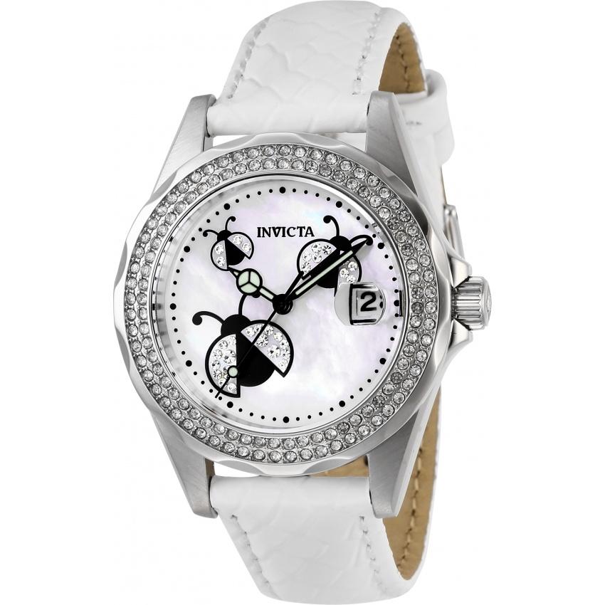 Invicta Women's 29076 Angel White Leather Watch