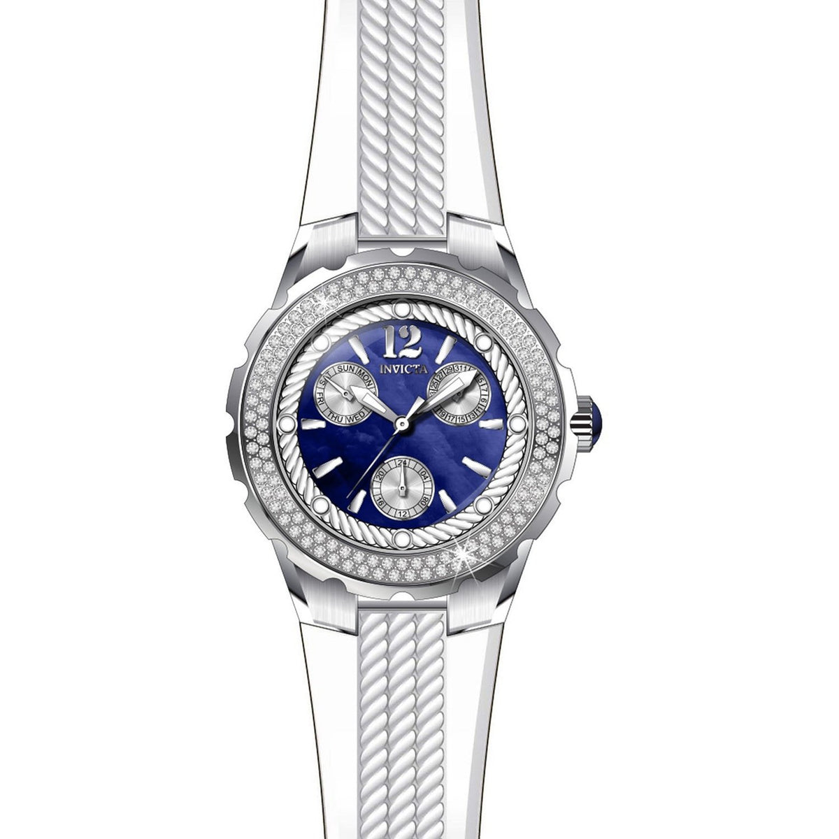 Invicta Women&#39;s 29085 Angel White Silicone Watch
