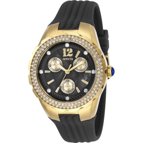 Invicta Women&#39;s 29088 Angel Gunmetal Silicone Watch