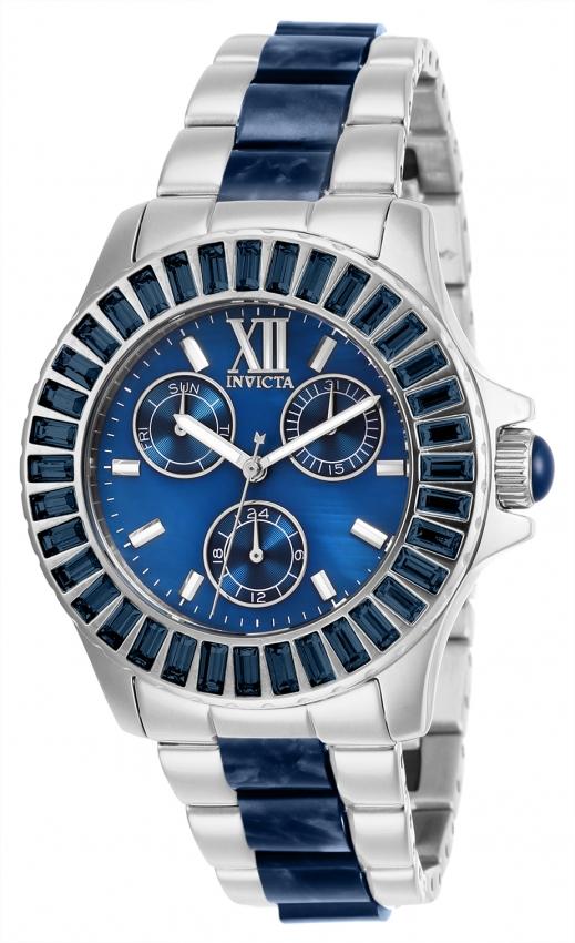 Invicta Women's 29092 Angel Silver and Blue Inserts Silver Watch