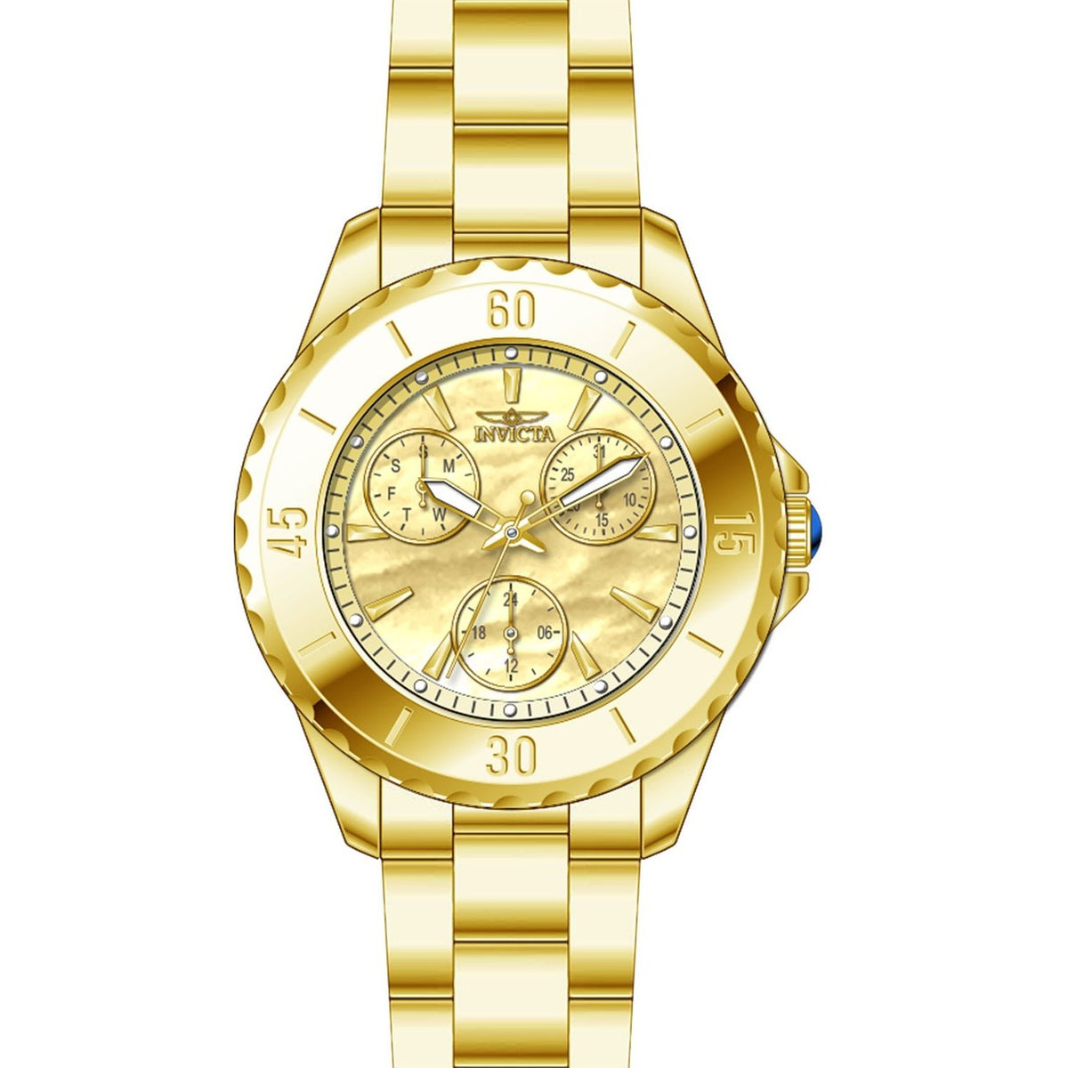 Invicta Women&#39;s 29107 Angel Gold-Tone Stainless Steel Watch
