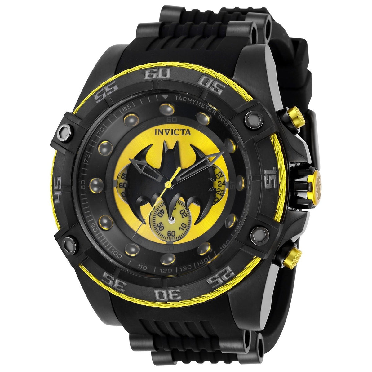 Invicta Men&#39;s 29122 DC Comics Batman Black Stainless Steel Watch