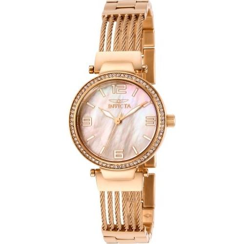 Invicta Women&#39;s 29144 Bolt Rose-Tone Stainless Steel Watch