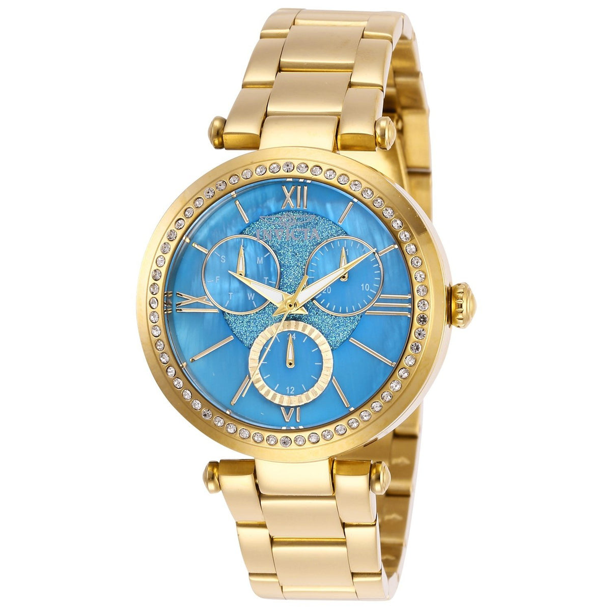Invicta Women&#39;s 29297 Angel Ocean Voyage Gold-Tone Stainless Steel Watch