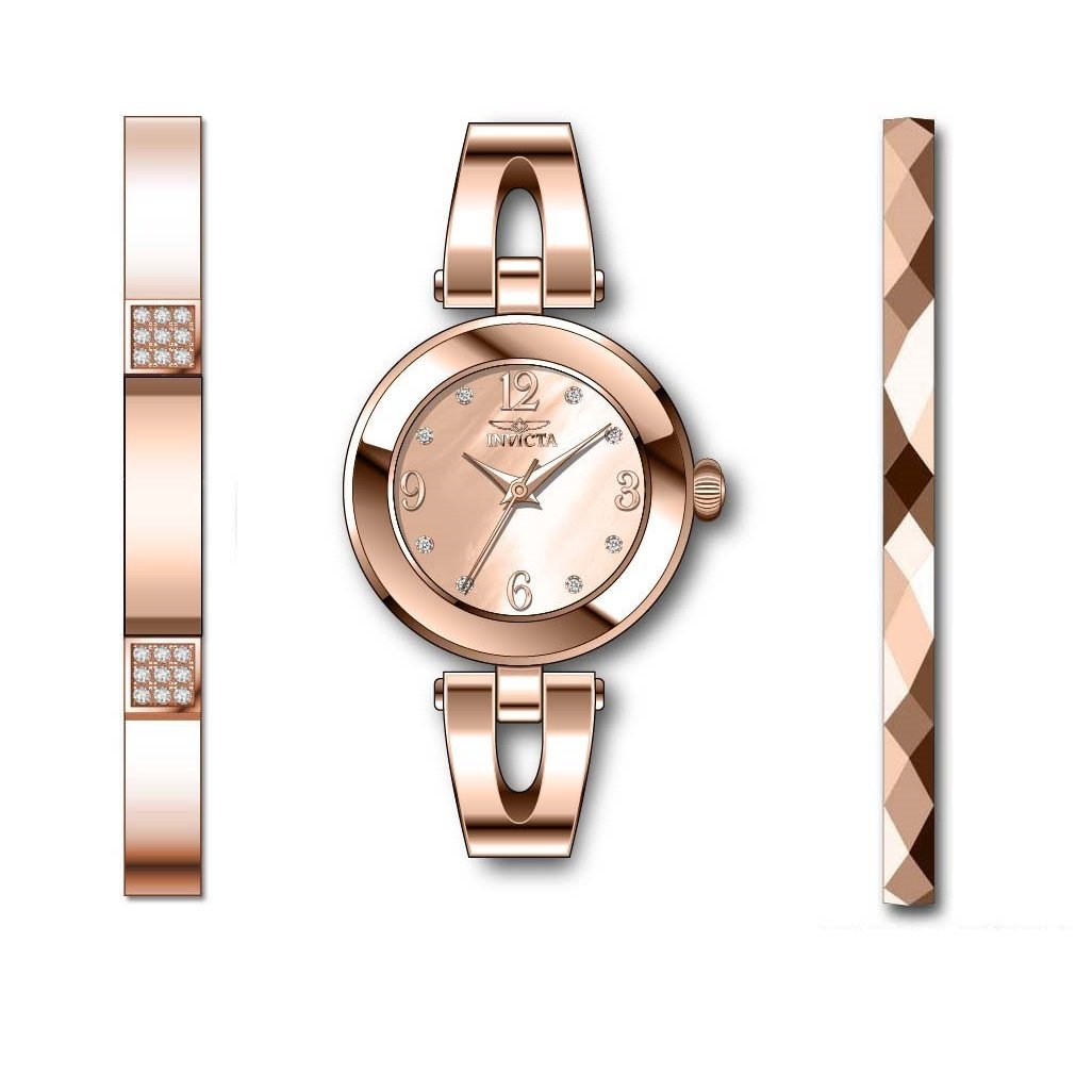 Invicta Women's 29334 Angel Rose-Tone Stainless Steel Watch