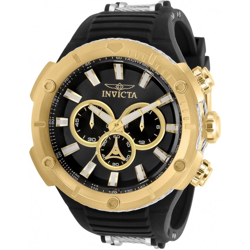 Invicta Men's 29591 Bolt Black and Silver Polyurethane and Stainless Steel Watch