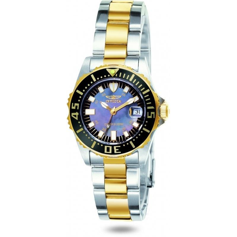 Invicta Women's 2960 Pro Diver Gold-tone and Silver Stainless Steel Watch