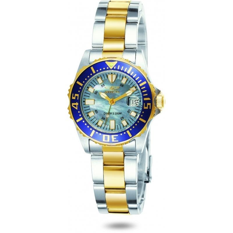 Invicta Women&#39;s 2961 Pro Diver Gold-Tone and Silver Stainless Steel Watch