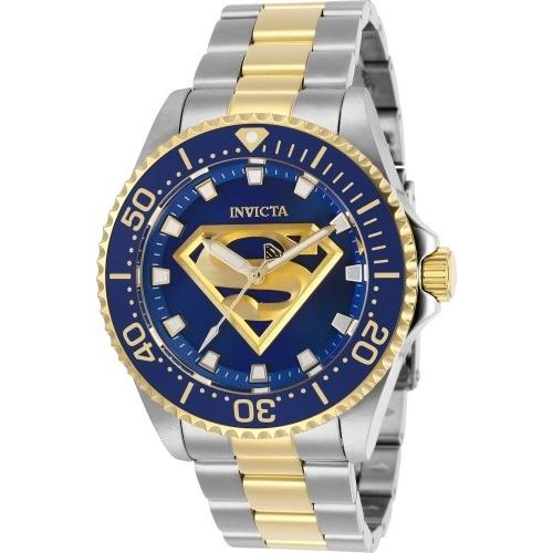 Invicta Men&#39;s 29690 DC Comics Superman Gold-Tone and Silver Stainless Steel Watch