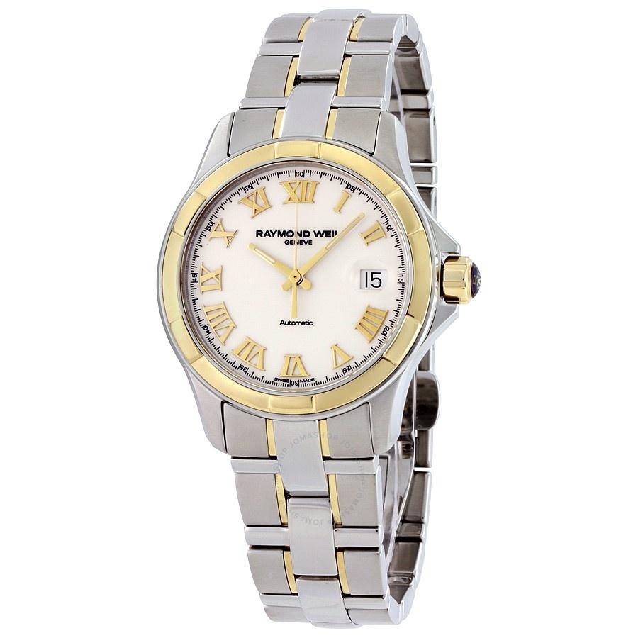 Raymond Weil Men&#39;s 2970-SG-00308 Parsifal 18kt Yellow Gold Automatic Two-Tone Stainless Steel Watch