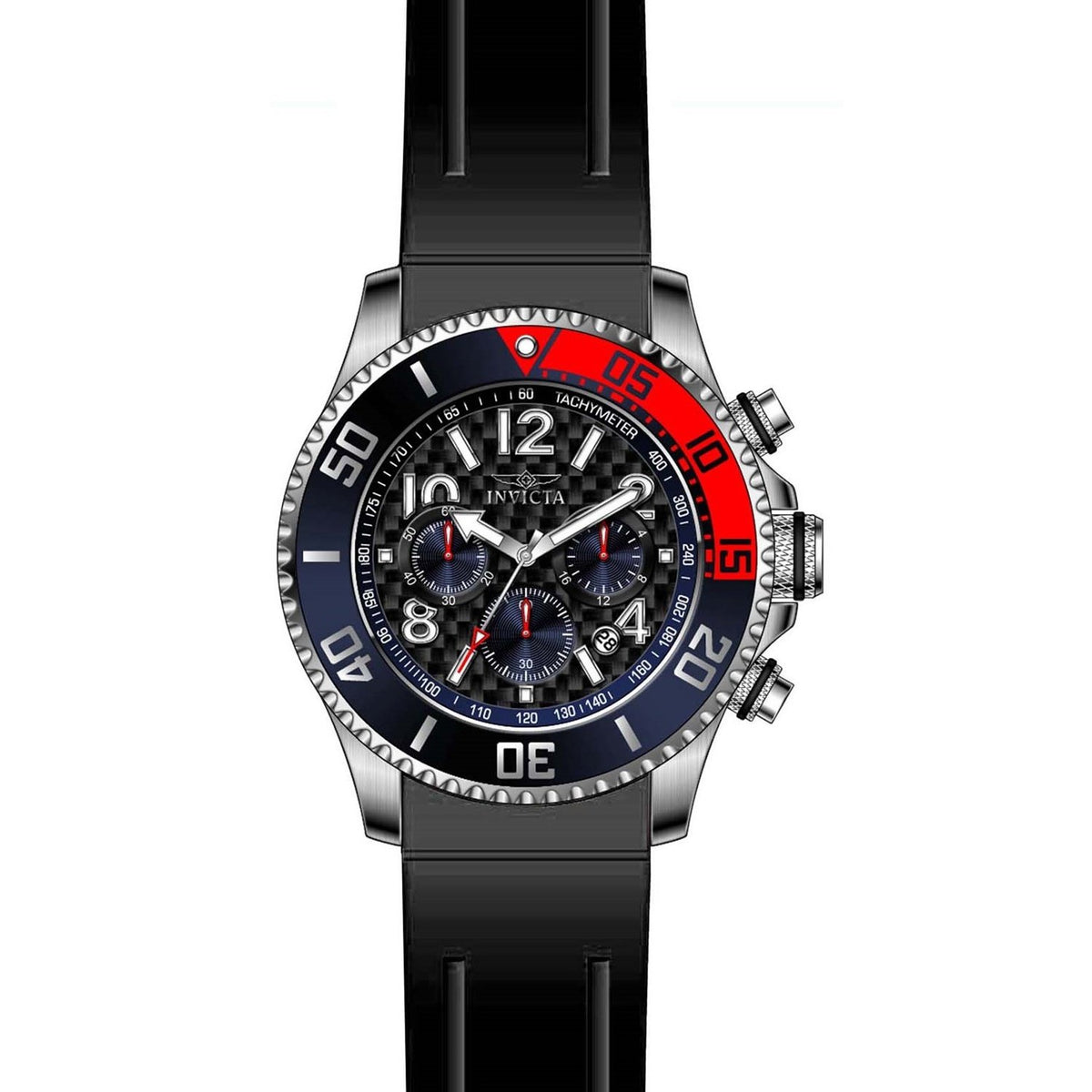 Invicta Men's 29711 Pro Diver Black Polyurethane Watch
