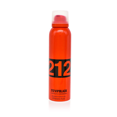212 Vip Black Carolina Herrera Mousse Shower Gel 5.1 Oz (150 Ml) For Men 65146376