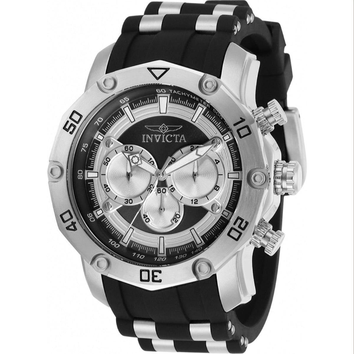 Invicta Men's 30028 Pro Diver Black and Silver Stainless Steel Watch