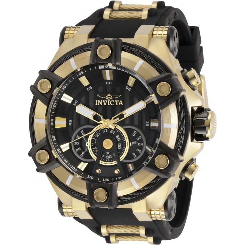 Invicta Men's 30040 Bolt Black and Silver Inserts Stainless Steel Watch