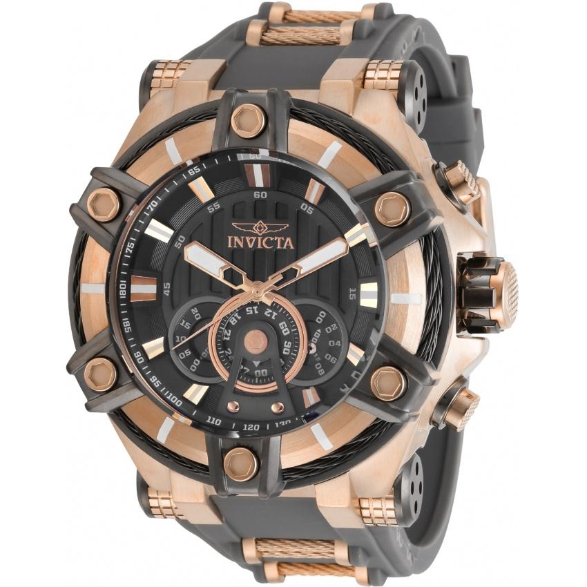 Invicta Men's 30042 Bolt Black and Silver Inserts Stainless Steel Watch