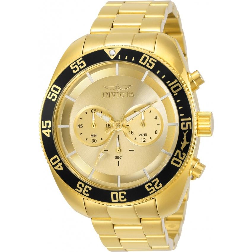Invicta Men&#39;s 30059 Pro Diver Gold-Tone Stainless Steel Watch