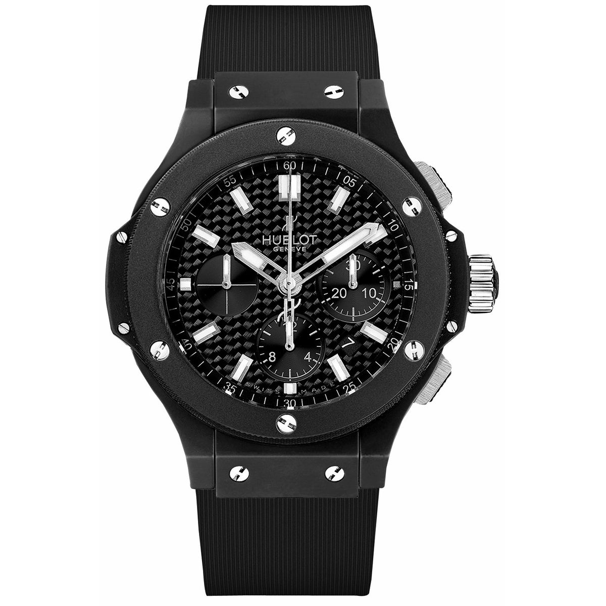 Hublot Men&#39;s 301.CI.1770.GR Big Bang Chronograph Black Rubber, Leather Watch