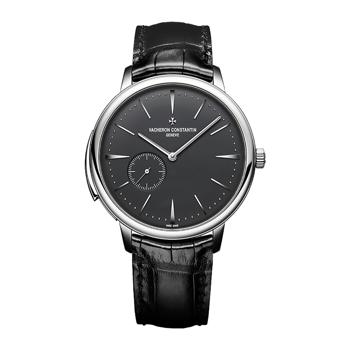 Vacheron Constantin Men's 30110-000P-B089 Patrimony Ultra-Thin Black Leather Watch
