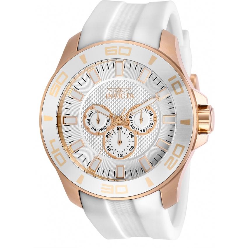 Invicta Men&#39;s 30111 Pro Diver White Silicone Watch