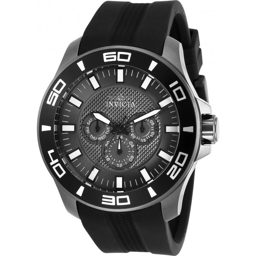 Invicta Men&#39;s 30112 Pro Diver Black Silicone Watch