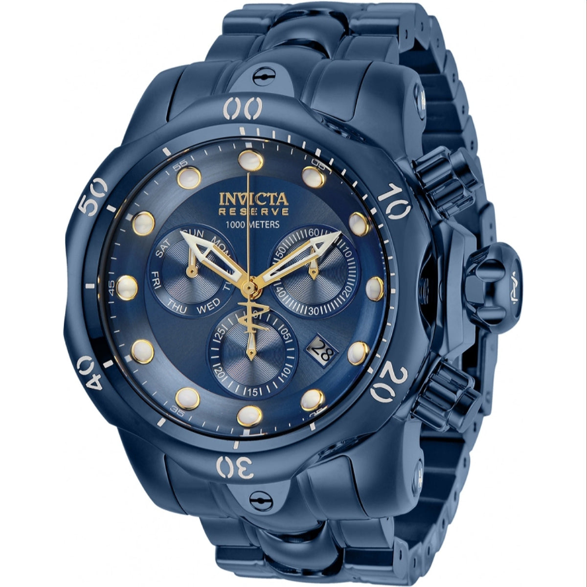 Invicta Men's 30123 Reserve Venom Blue and Silver Stainless Steel Watch