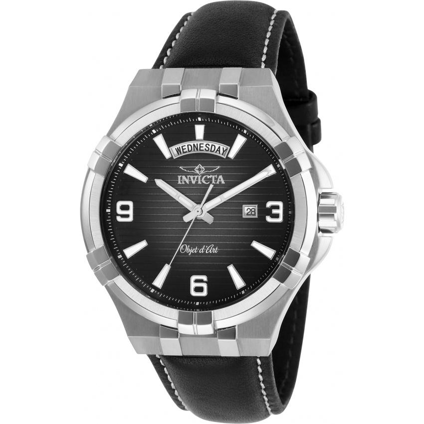 Invicta Men&#39;s 30183 Objet D Art Blue Leather Watch