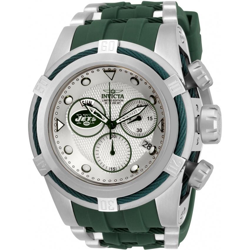 Invicta Men's 30245 NFL Jets Green Silicone Watch