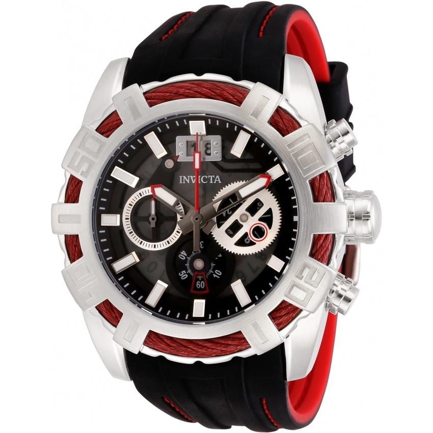 Invicta Men&#39;s 30296 Bolt Black Silicone Watch